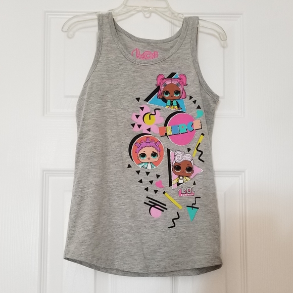 LOL Dolls Gray Tank Top Small 6/6X - Picture 3 of 5